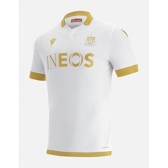 Camisola OGC Nice Equipamento Segundo 2021-2022 Manga Curta